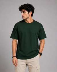 Green Premium Solid Classic Fit T-Shirt