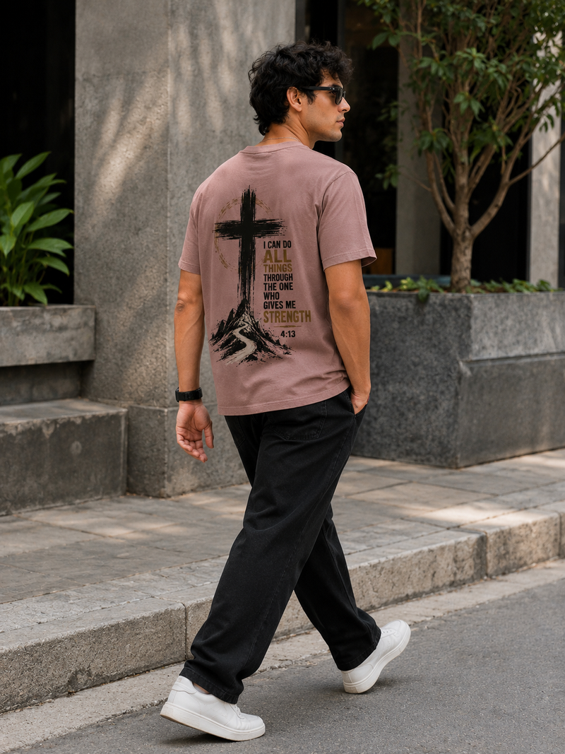 Adventure Back Print Mauve Men's Classic Fit T-Shirt