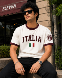 Italia White Men's Classic Fit T-Shirt