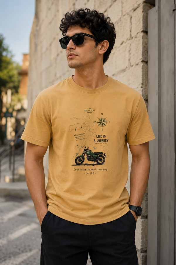 Journey Mustard Men's Classic Fit T-Shirt
