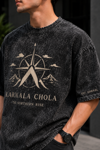Karikala Chola Heritage Black Oversized T-Shirt