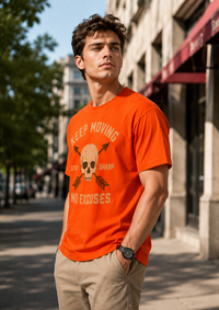 Keep Moving Orange Men's Classic Fit T-Shirt