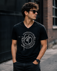 Mystic Mandala Black Men's Classic Fit V-Neck T-Shirt