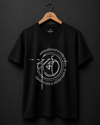 Mystic Mandala Black Men's Classic Fit V-Neck T-Shirt
