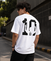 Messy 10 White Men's Classic Fit V-Neck T-Shirt