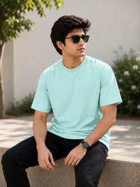 Pastel Mint Premium Solid Classic Fit T-Shirt