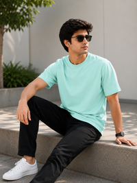 Pastel Mint Premium Solid Classic Fit T-Shirt