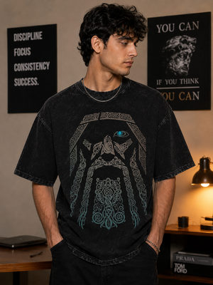 Mystic Guard Oversized Graphic T-Shirt