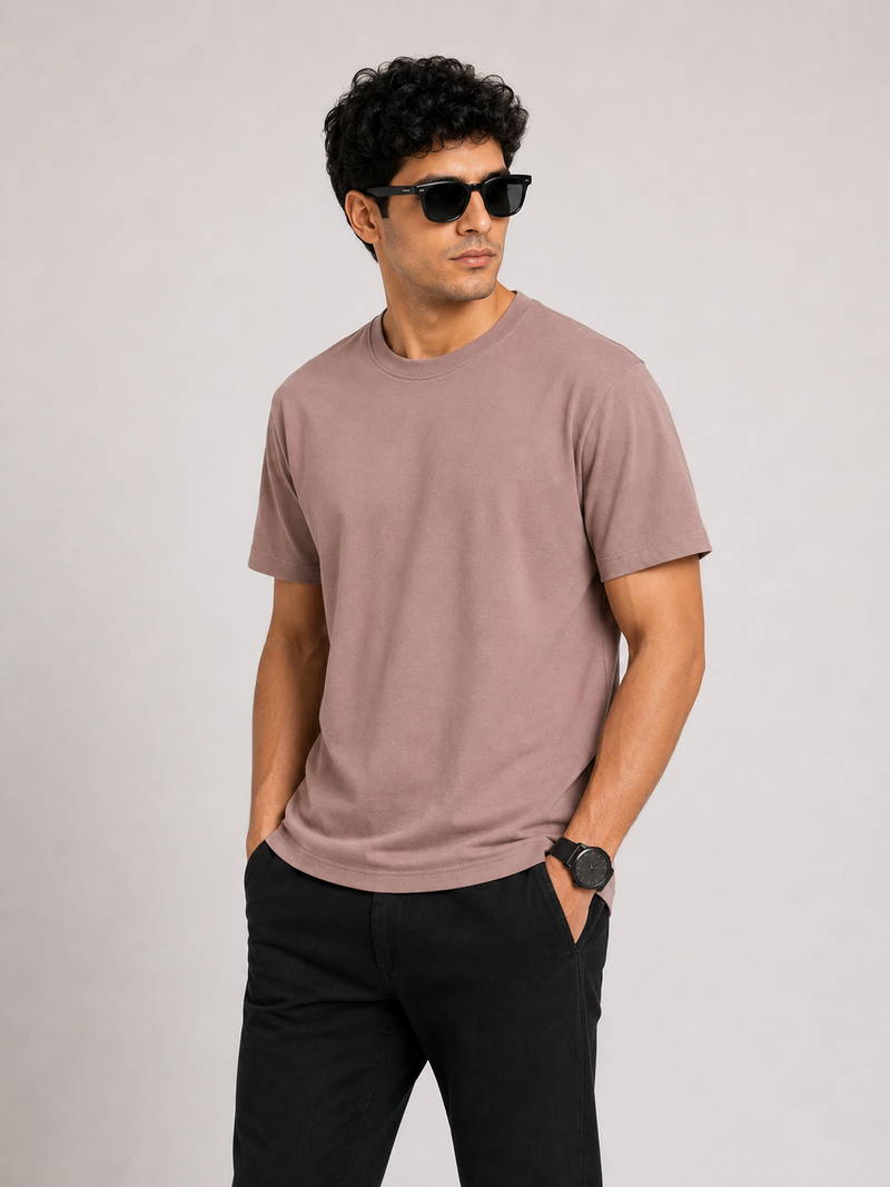 Mushroom Premium Solid Classic Fit T-Shirt