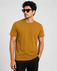 Mustard Yellow Premium Solid Classic Fit T-Shirt