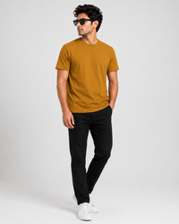 Mustard Yellow Premium Solid Classic Fit T-Shirt