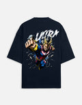 Ultraman Oversized Fit T-Shirt in Navy - Rivento Fashion oversized t-shirt for men