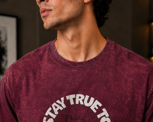 Stay True Oversized Graphic T-Shirt