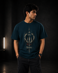 Neelkanth Shiva Graphic Blue Men's Classic Fit T-Shirt