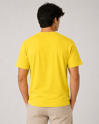 New Yellow Premium Solid Classic Fit T-Shirt