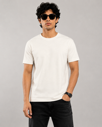 Off White Premium Solid Classic Fit T-Shirt