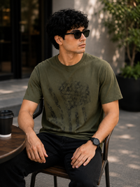 Abstract Graphic Olive Men's Classic Fit T-Shirt