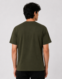 Olive Green Premium Solid Classic Fit T-Shirt