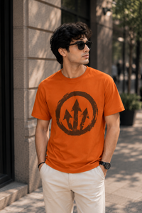 Arrow Symbol Orange Men's Classic Fit T-Shirt
