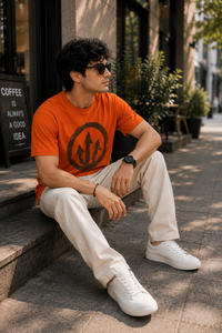 Arrow Symbol Orange Men's Classic Fit T-Shirt