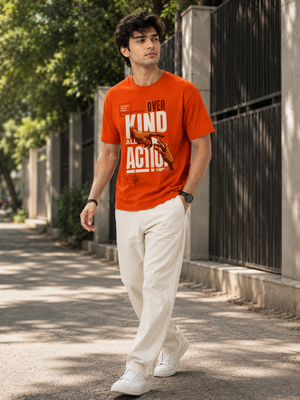 Shop orange t-shirt for men