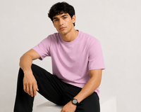 Soft Pink Premium Solid Classic Fit T-Shirt