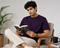 Purple Premium Solid Classic Fit T-Shirt
