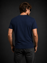 Ronin Warrior Navy Men's Classic Fit V-Neck T-Shirt