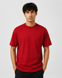 Red Premium Solid Classic Fit T-Shirt
