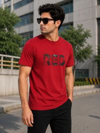 Minimal Graphic Red Men's Classic Fit T-Shirt