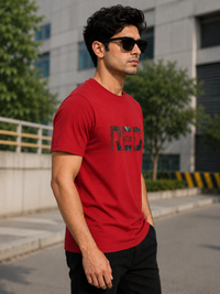 Minimal Graphic Red Men's Classic Fit T-Shirt