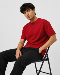Red Premium Solid Classic Fit T-Shirt
