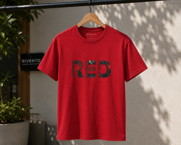 Minimal Graphic Red Men's Classic Fit T-Shirt