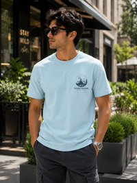 Rising Beyond Sky Blue Men's Classic Fit T-Shirt