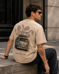 Vintage Road Trip Peach Men's Classic Fit T-Shirt