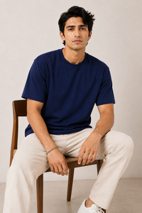 Royal Blue Premium Solid Classic Fit T-Shirt