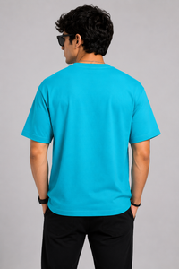 Turquoise Blue Premium Solid Classic Fit T-Shirt
