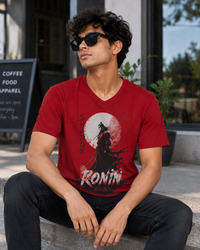 Shadow Ronin Red Men's V-Neck Classic Fit T-Shirt