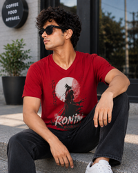 Shadow Ronin Red Men's V-Neck Classic Fit T-Shirt