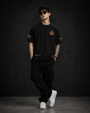 Ritual Energy Black Premium Oversized Graphic T-Shirt