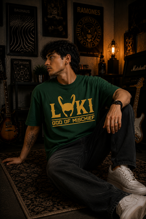 Loki God of Mischief Classic Graphic T-Shirt