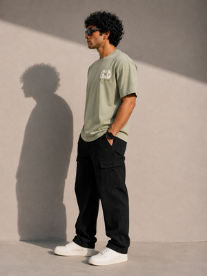 God Is Good Classic Sage Green Graphic T-Shirt