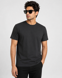 Steel Grey Premium Solid Classic Fit T-Shirt