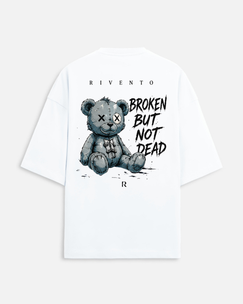 BROKEN Beer Classic Fit T-Shirt in White - Rivento Fashion oversized t-shirt for men