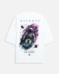 Astronaut Oversized Fit T-Shirt in White - Rivento Fashion oversized t-shirt for men