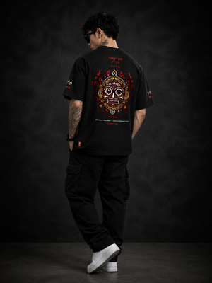 Ritual Energy Black Premium Oversized Graphic T-Shirt