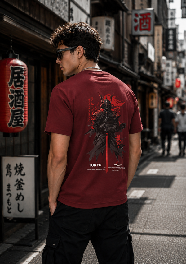 Shadow Samurai Brick Red Men's Classic Fit T-Shirt