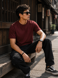 Shadow Samurai Brick Red Men's Classic Fit T-Shirt