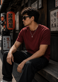 Shadow Samurai Brick Red Men's Classic Fit T-Shirt