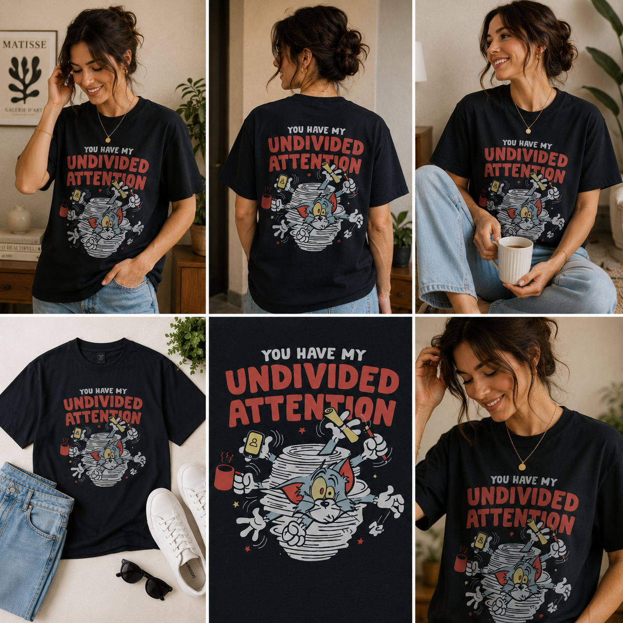 Undivided Attention Women Graphic T-Shirt